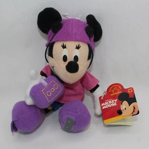 X-treme Sports Minnie Mouse Stuffed Toy Plush BeanBag 8 Inch In-Line Skater - Picture 1 of 12