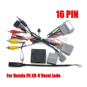 Für Honda Fit Vezel Jade XR-V 16polig Android Stereo Radio Kabelbaum mit Canbus - Bild 1 von 7