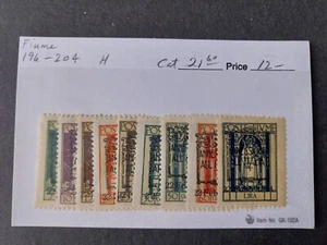 BH 20611 - FIUME - # 194-204 stamps MVH * - Picture 1 of 1