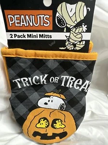 Erdnüsse Halloween 2er Set Mini Ofenhandschuhe SNOOPY & WOODSTOCK brandneu! - Bild 1 von 4