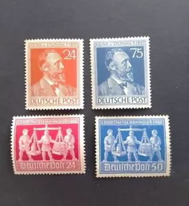 SELLOS ALEMANIA MH 1947/8 OCUPACIÓN ALIADA. HEINRICH VON STEPHAN Y HANOVER - Imagen 1 de 2