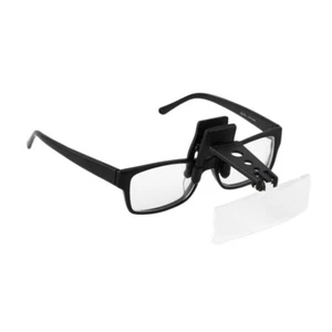 Clip-on Eye Glasses Binocular Magnifier Eyeglasses With 3 Lens 1.5X,2.5X,3.5X SG - Picture 1 of 8