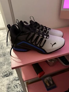 SIZE 8 - PUMA Axelion Fade 2 Cool Mid Grey/ BLUE - Picture 1 of 5