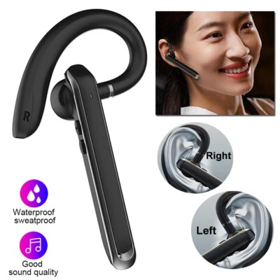 Bluetooth Headset with Mic Bluetooth Earpiece V5.0 Hands-Free Wireless Earphones - Image 1 of 4