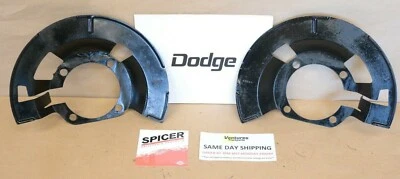 2000-2002 Dodge Ram 2500 3500 Dana 60 Front Dust Brake Shield LH And RH OEM - Image 1 of 4