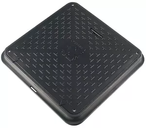 Schachtabdeckung Kanaldeckel Schachtdeckel DN720/600 A15 BabylonPlast™ Schwarz - Bild 1 von 6
