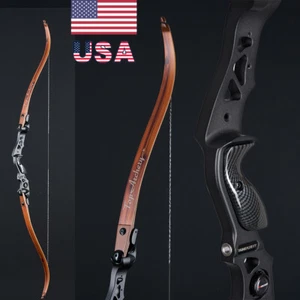62" ILF Takedown Recurve Bow 25-60lb Archery Competition Athletic Bow Hunting RH - Picture 1 of 24