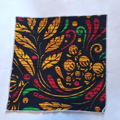 Мужской карман квадратный носовой платок хлопок многоцветный ручной работы африканский принт ткани - Изображение 1 из 3