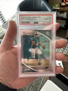 Tua Tagovailoa 2020 Rookie Card Panini Absolute #194 PSA 10 Mint 📈📈🔥🔥