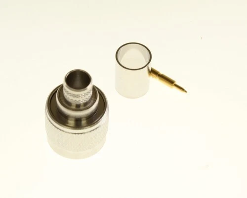 2pc lot of 172102 Amphenol N Type Straight Crimp Plug Coaxial RF Connector - Image 1 of 1