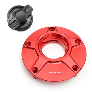 Red NIMBLE Billet Quick Lock Fuel Cap For 848 & 1098 & 1198 All Year - Picture 1 of 6