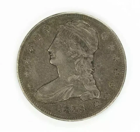 1838 CAPPED BUST HALF DOLLAR 50C XF EXTRA FINE (6723) Cover