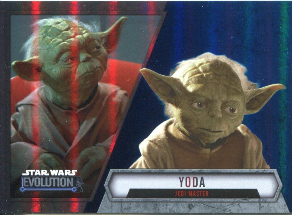 Star Wars Evolution 2016 Blue Parallel Card #23 Yoda - Jedi Master - Image 1 of 1