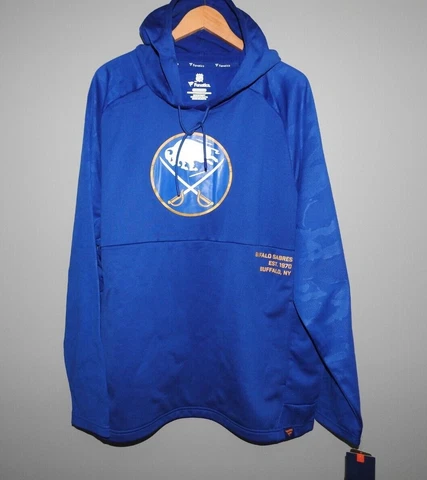NHL Buffalo Sabres 1970 Hooded Sweatshirt Mens Sizes New $75 Cover