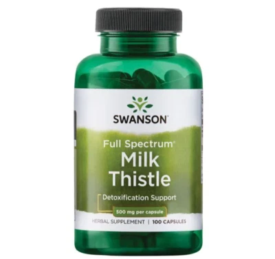 SWANSON HEALTH PRODUCTS Milk Thistle Capsules 1000mg 50 Servings Swanson