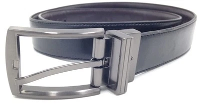 $225 Ryan Seacrest Para hombres Negro Marrón Reversible Imitación Cuero Cinturón Informal Talla 32 Foto 1 de 3