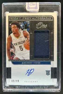 2021-22 Panini One and Herbert Jones Rookie Jersey Auto Rookie RC 09/99 Pelicans - Picture 1 of 2