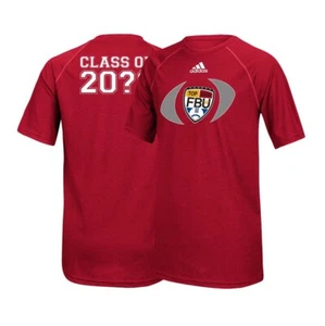 Football University Adidas Youth "Top Gun" Red Climalite T-Shirt - Picture 1 of 3