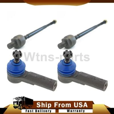 Extremos de varilla de amarre delanteros interiores exteriores Mevotech 4x para Nissan 240SX 1989-1994 Foto 1 de 4