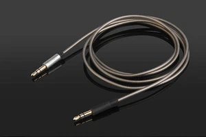 Cable auxiliar de audio plateado de actualización de 3,5 mm para philips SHP9500 SHL5505 SHL5705 - Imagen 1 de 3