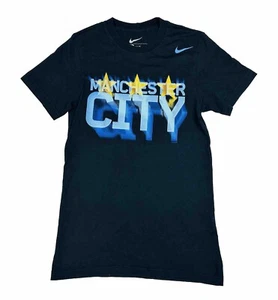 Manchester City Nike Men's T-Shirt Size S Slim Fit Navy Blue Football Soccer EPL - Bild 1 von 10