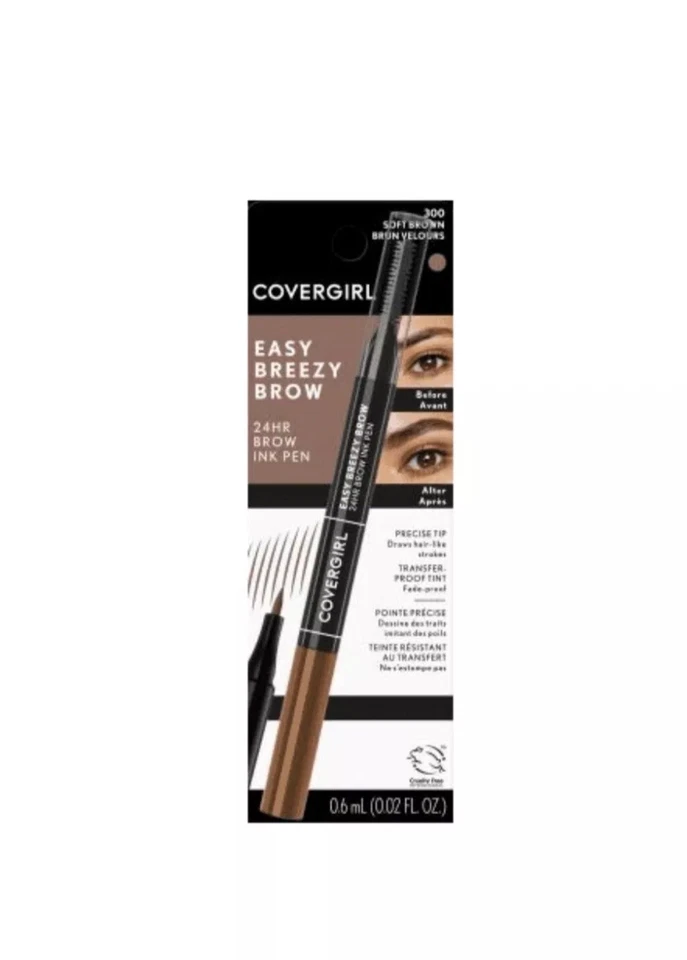 Covergirl Easy Breezy Brow All-Day Brow Ink Pen, Soft Brown  # 300 - Image 1 of 1