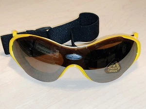Occhiali da sole stile Amber LENS Designer montatura gialla uomo nuovissimi - Foto 1 di 5