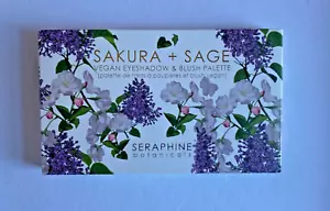 Seraphine Botanicals Sakura + Sage Vegan Eyeshadow & Blush Palette 21g .74oz - Picture 1 of 4
