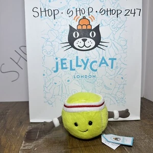 NWT Jellycat AMUSEABLE SPORTS TENNIS BALL Soft Plush Toy Collectible FAST SHIP! - Picture 1 of 3