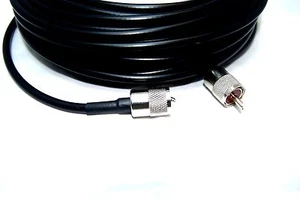 Mini8 Low loss 50 Ohm coax cable RG8x 20m with 2 PL259 CB or ham radio - Picture 1 of 6