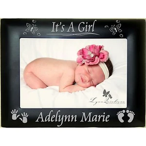 Personalisierte Bilderrahmen 4x6 5x7 8x10 individuell Neugeborenes Baby Geschenke für Eltern - Bild 1 von 16