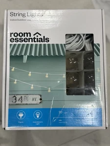 *NEW* Room Essentials: Indoor/Outdoor String Lights, (16ft) 20 Lights - Picture 1 of 2