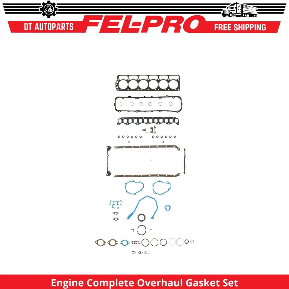 Juego completo de juntas de revisión Fel-Pro para camioneta Dodge W300 1968-1974 motor 3,7 L Foto 1 de 1