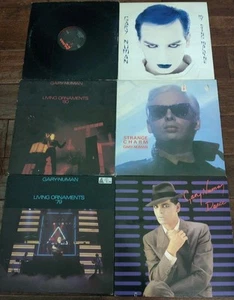 Gary Numan Lp Lot Rare Goth Import Dance Living Ornaments Live Strange 45 Synth - Picture 1 of 3