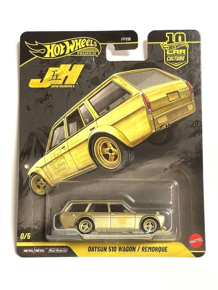 2026 Hot Wheels Japan Historics 5 Datsun 510 Wagon Remorque 0/5 Chase JFK14 USA