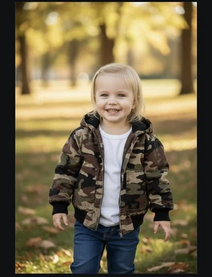 Walls Blizzard Pruf Jacket Youth S Camo Work Canvas Insulated Distressed Coat  - Image 1 of 4