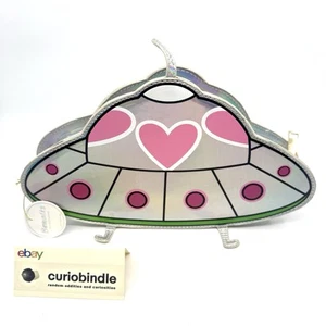 UFO Handtasche Umhängetasche lang Goldkette - Neuheit Handtasche - Bild 1 von 6