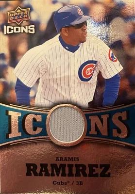 Camisetas azules Upper Deck Icons 2009 - Icons Aramis Ramírez #IC-RA (MEM) Foto 1 de 2