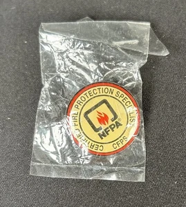 Prendedor de solapa CFPS especialista en protección contra incendios certificado NFPA de colección nuevo - Imagen 1 de 3