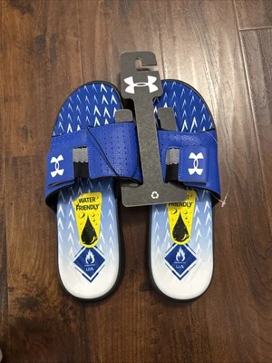 Nuevo con etiquetas Under Armour Mercenary Slides Azul 3027252-400 Unisex Talla 10 Foto 1 de 3
