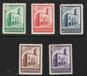 1932 San Marino Sc# 134-38 - Architecture. MH Cv$463.00 - Picture 1 of 1