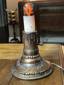 4.5"x4.5" w/o Bulb 7.5" w/Bulb Vtg Ben Ari Arts Electric Yahrzeit Memorial Lamp - Picture 1 of 8