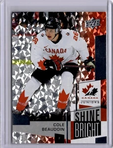 Cole Beaudoin Shine Bright #SB-30 2025 Upper Deck Team Canada Juniors - Picture 1 of 2
