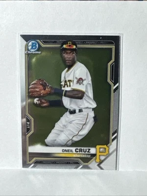 Oneil Cruz 2021 Bowman Chrome #BCP-24 Chrome Prospect Pittsburgh Pirates - Image 1 of 4