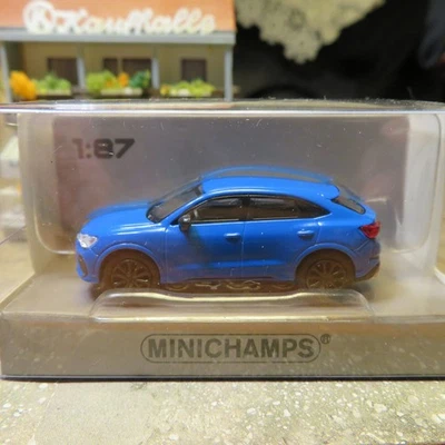 Minichamps 870010104 1:87 H0 Audi RS Q3 Sportback Ascariblau Metallic Neu Fehler - Bild 1 von 4