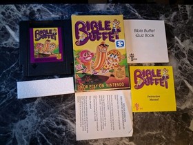 Bible Buffet Nintendo NES Complete CIB W/ Quiz Book Great Condition Tested 
