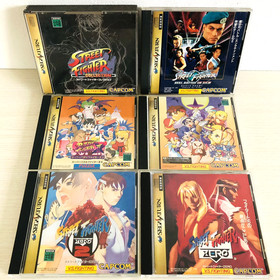 Street Fighter Capcom set of 6 games Sega Saturn Japan