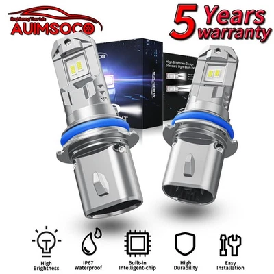 For Isuzu i-370 2007-2008 LED Headlight Kit Bulbs Hi/Lo Beam 72000LM Cool White - Image 1 of 4