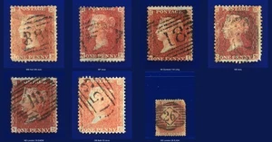 1856 SG29 1d rotbraune Stellungen MB-OE gebraucht Auswahl 7 kblb - Bild 1 von 10