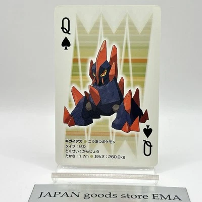 Pokemon Gigalith Playing Cards Poker Black Reshiram Nintendo Japanese Japan Rare - Image 1 of 4